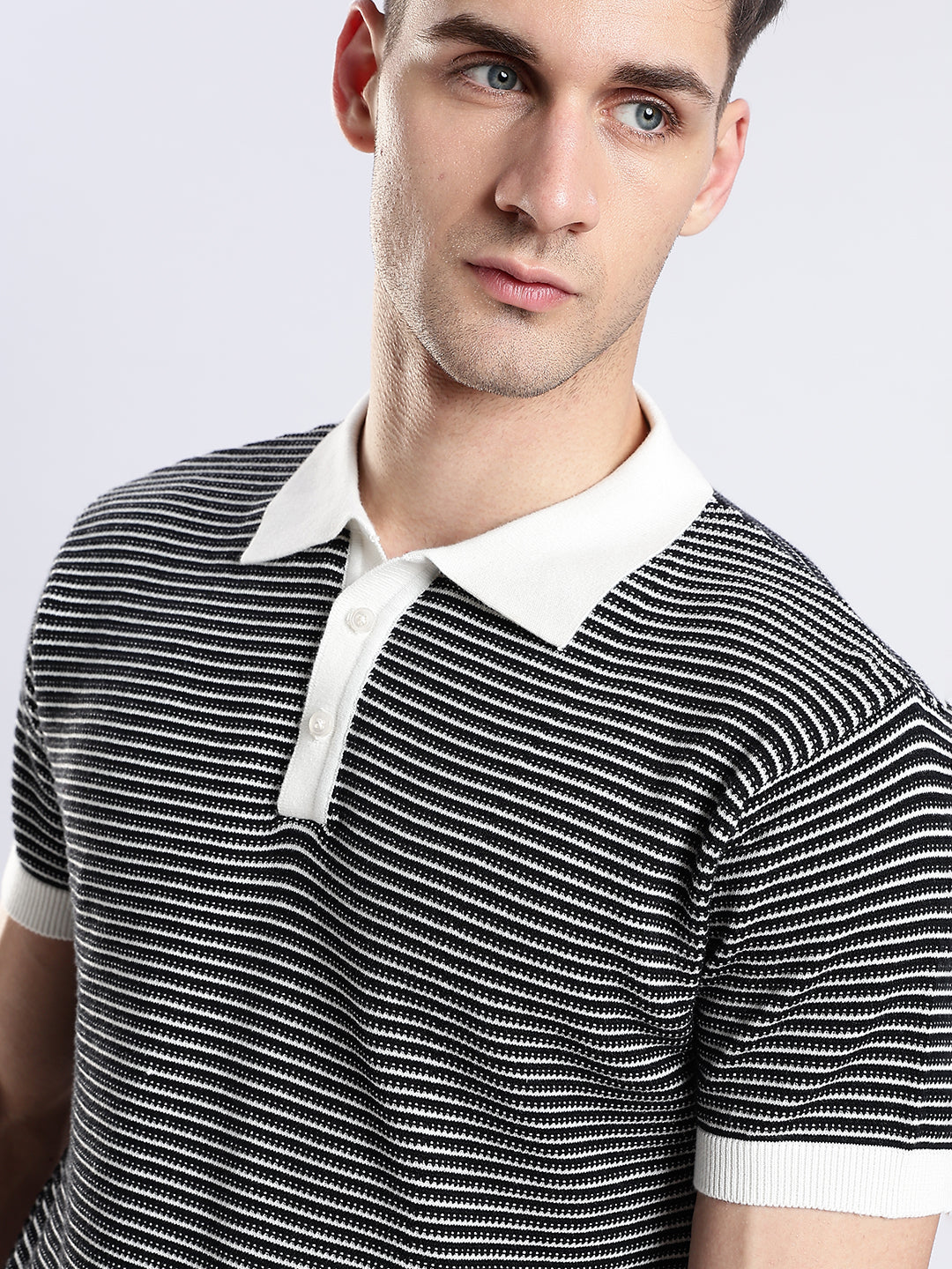 Portofino Striped Jacquard Polo