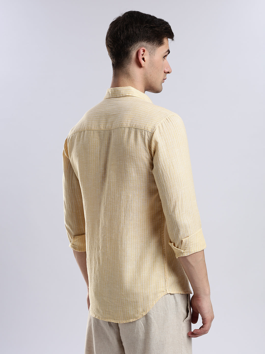 100% Linen French Soleil Pinstripe Shirt
