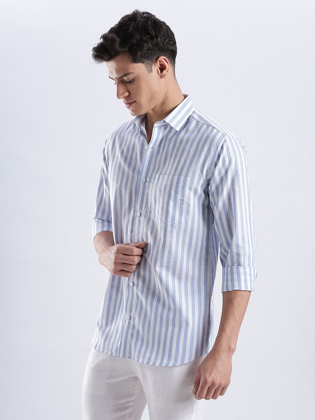 Positano Linen Striped Shirt