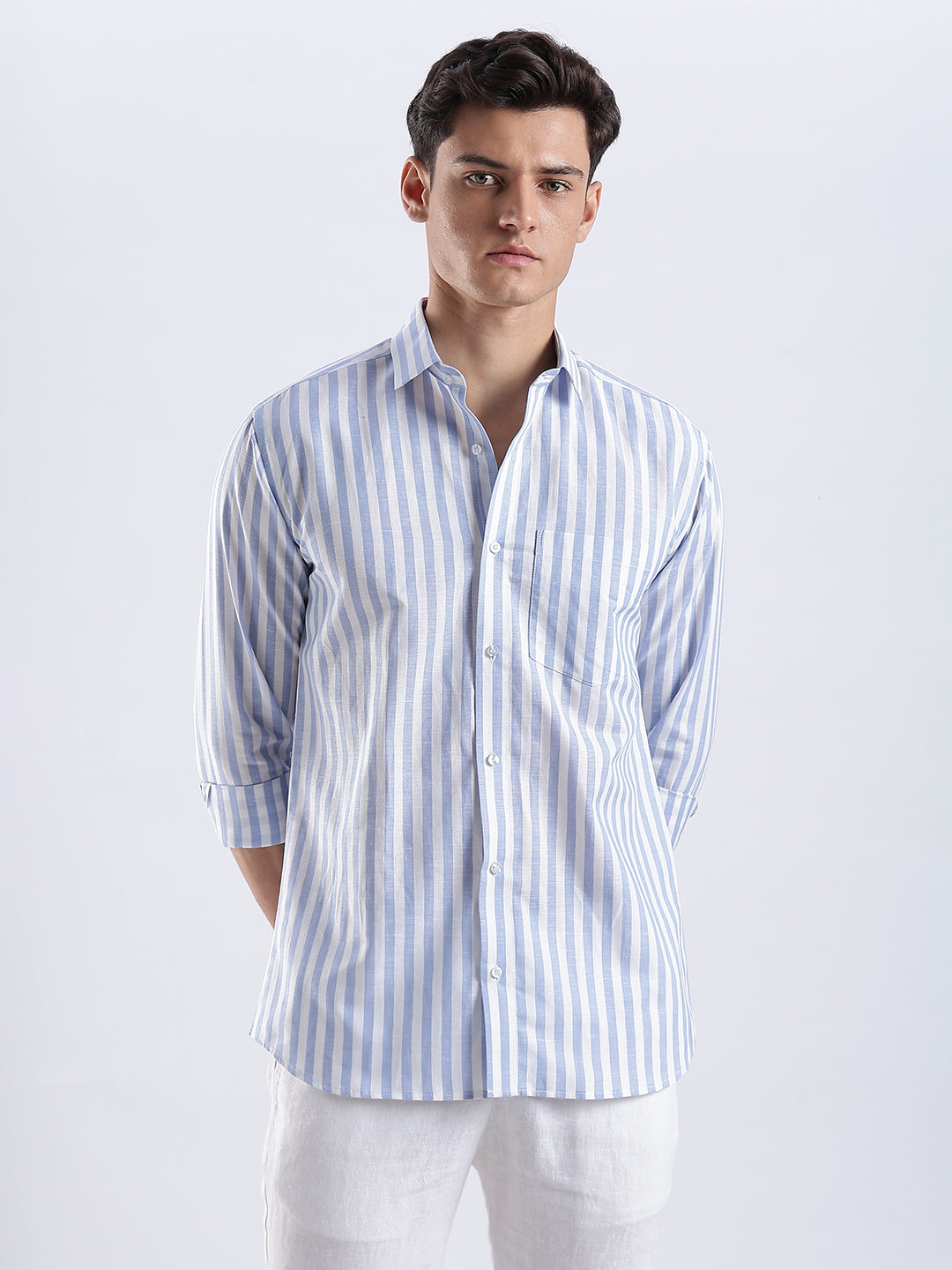 Positano Linen Striped Shirt