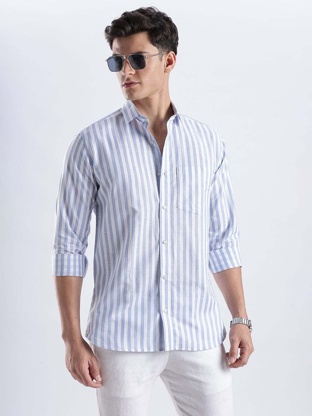 Positano Linen Striped Shirt
