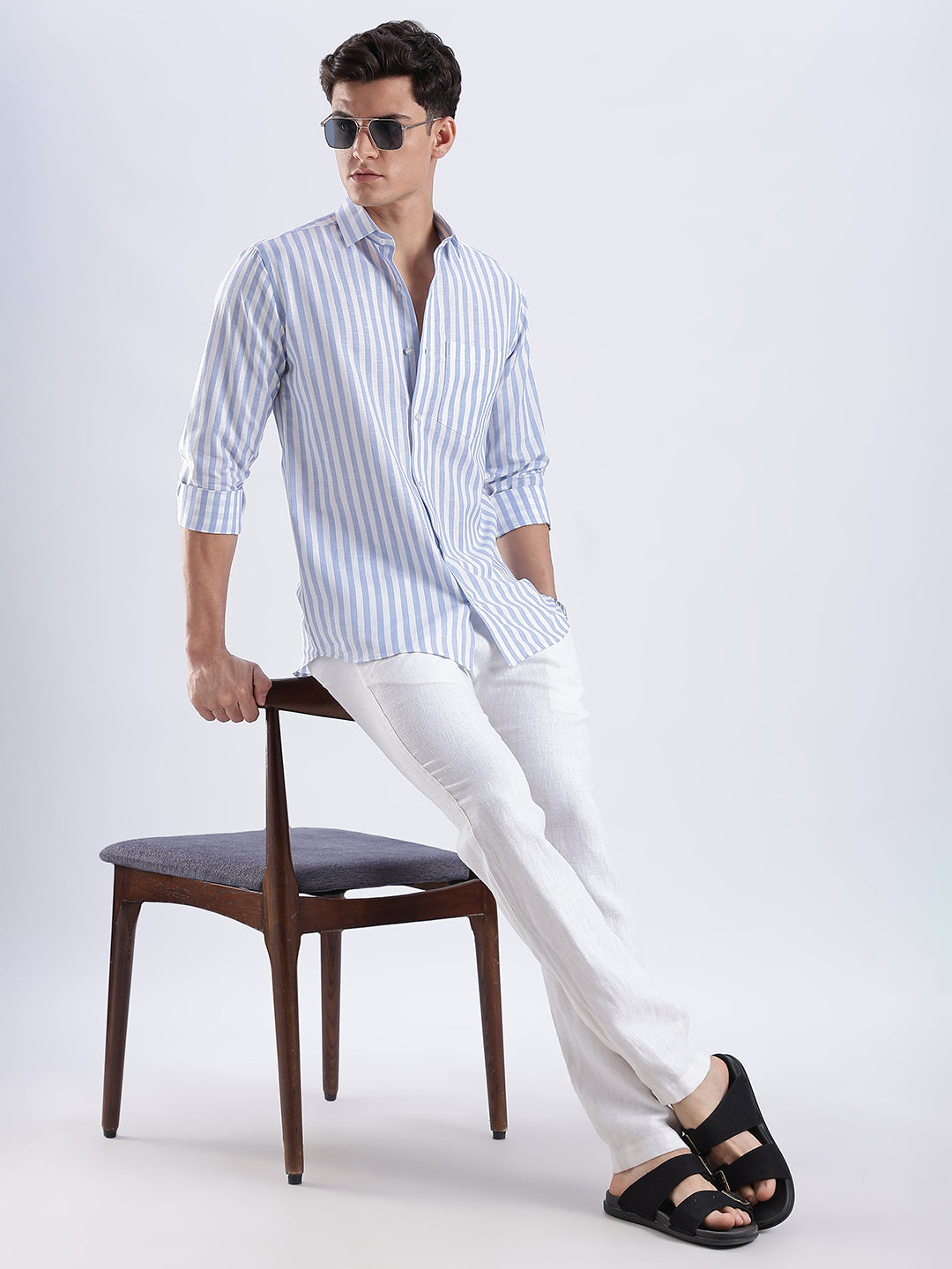Positano Linen Striped Shirt