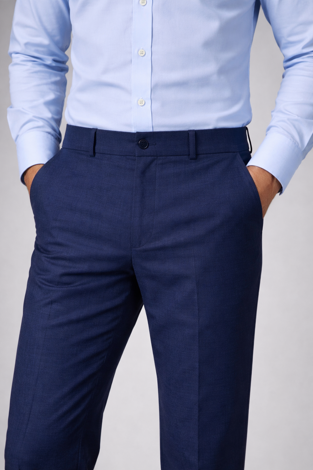 Vellure Signature Linen Pants in Navy
