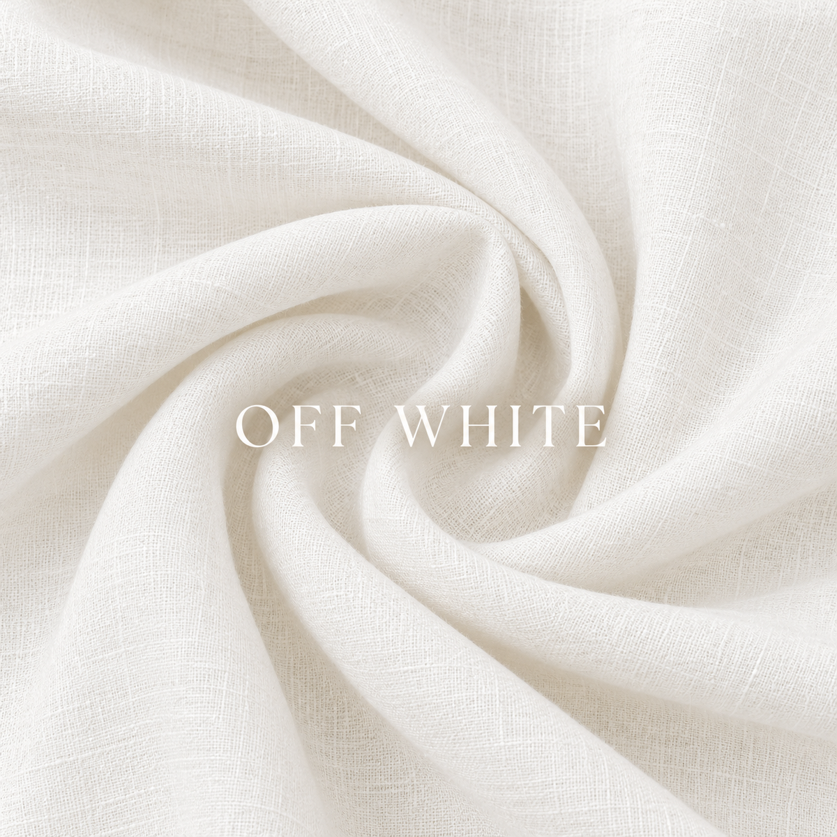 VELLURE Soft Touch Linen | Pure 60s Lea | Off White