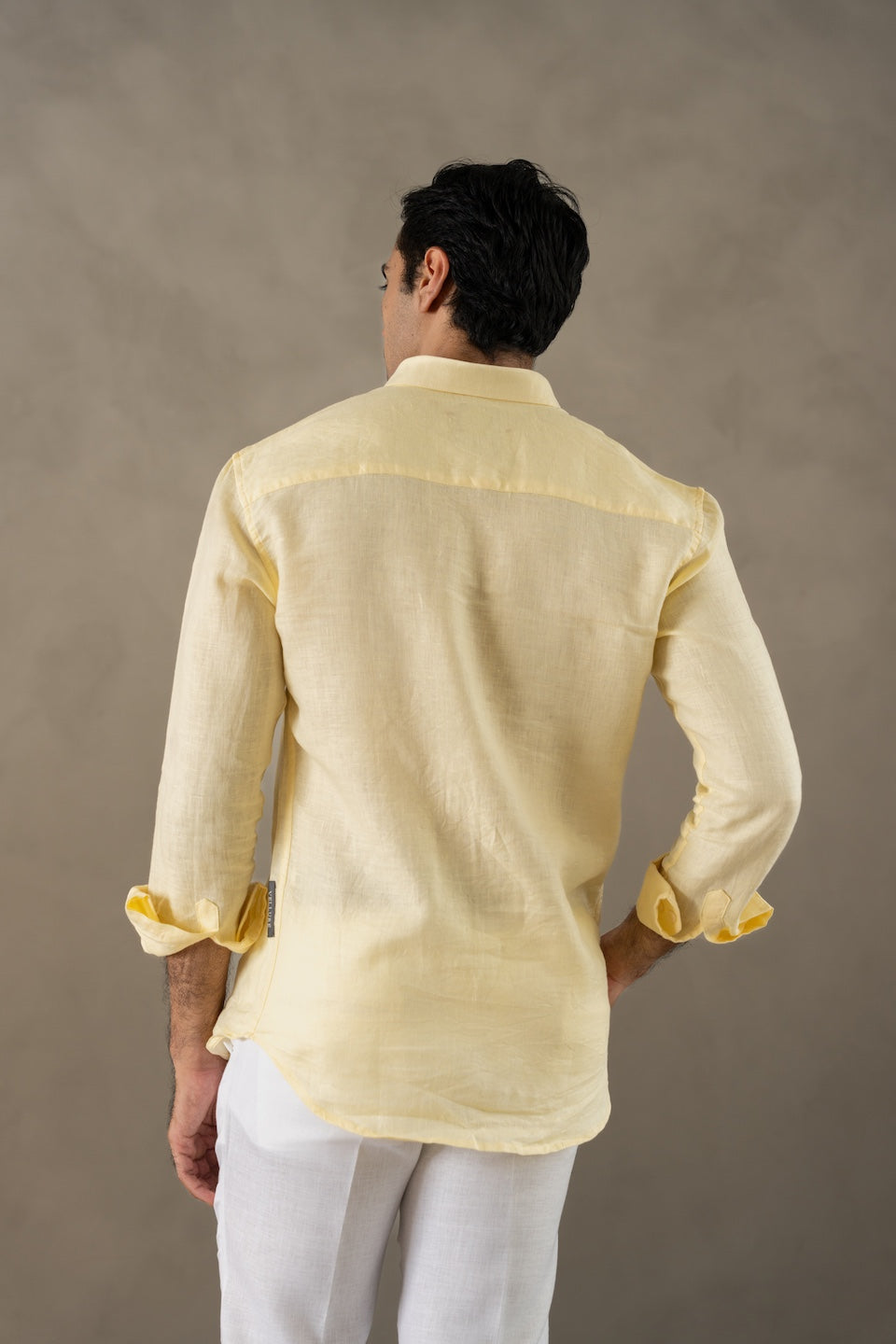 100% Linen Soft Touch Shirt in Butter Crème