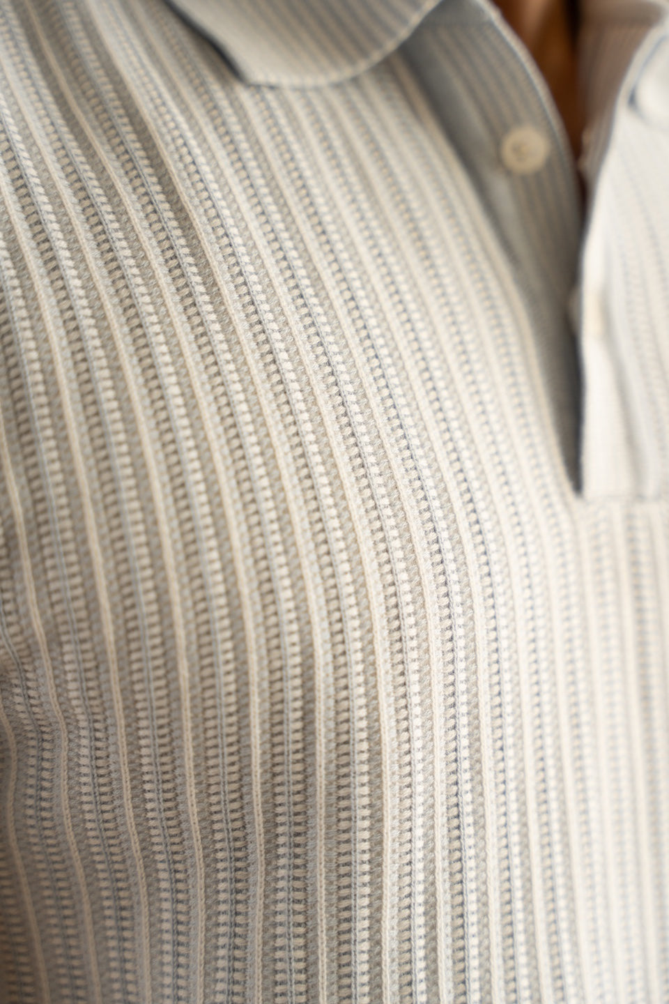 Jacquard Glacier Knit Polo