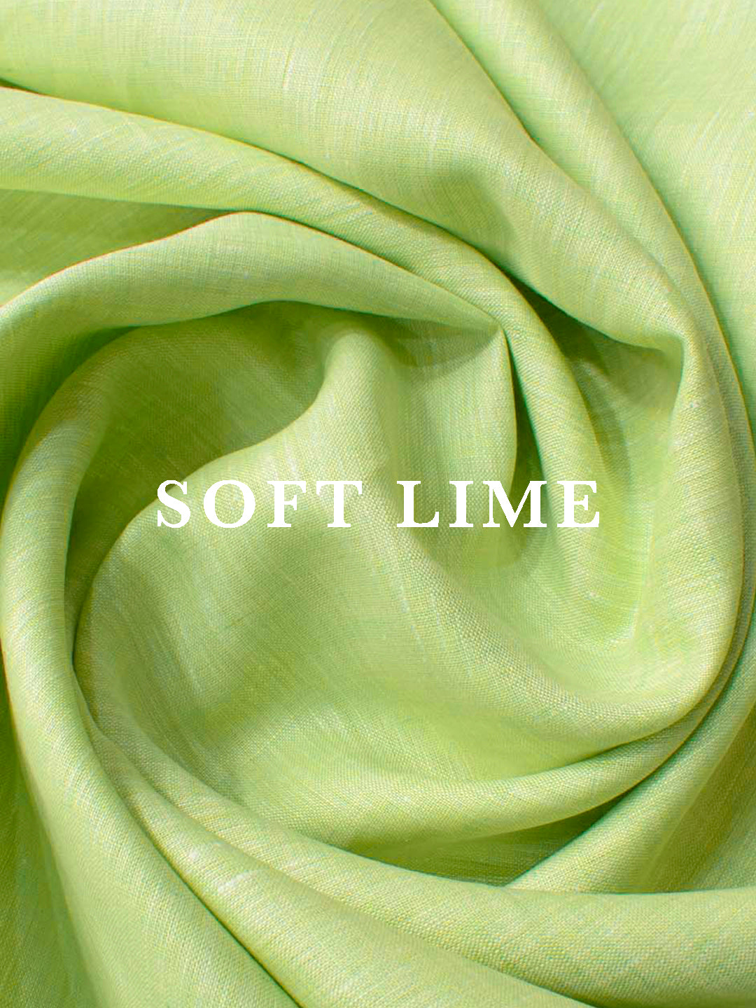 VELLURE Soft Touch Linen | Pure 60s Lea | Soft Lime