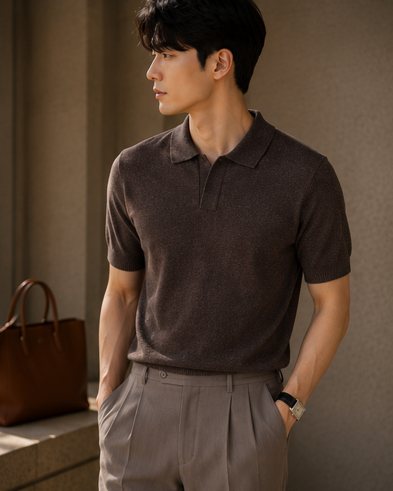 The Heirloom Leisure Polo in Espresso Brown