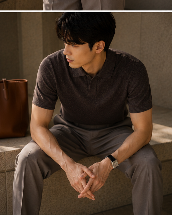 The Heirloom Leisure Polo in Espresso Brown