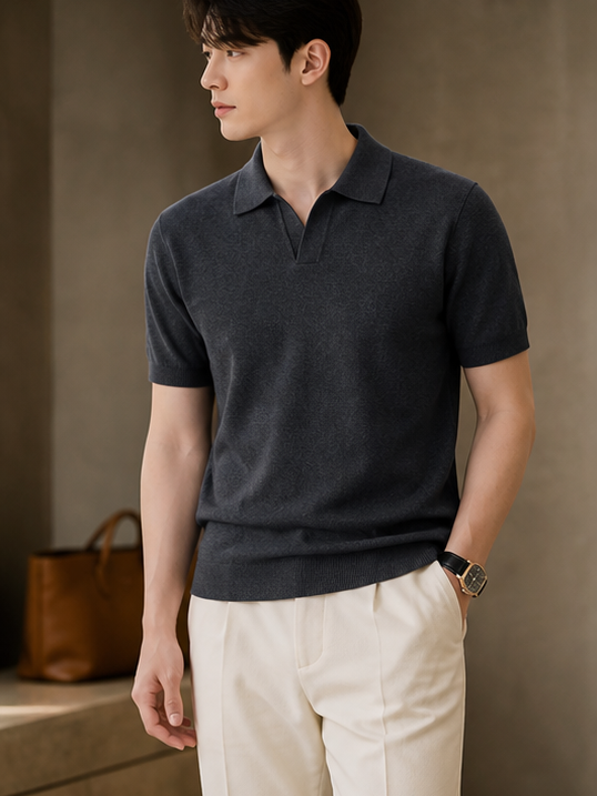 The Heirloom Leisure Polo in Ash Grey
