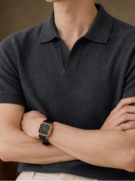 The Heirloom Leisure Polo in Ash Grey