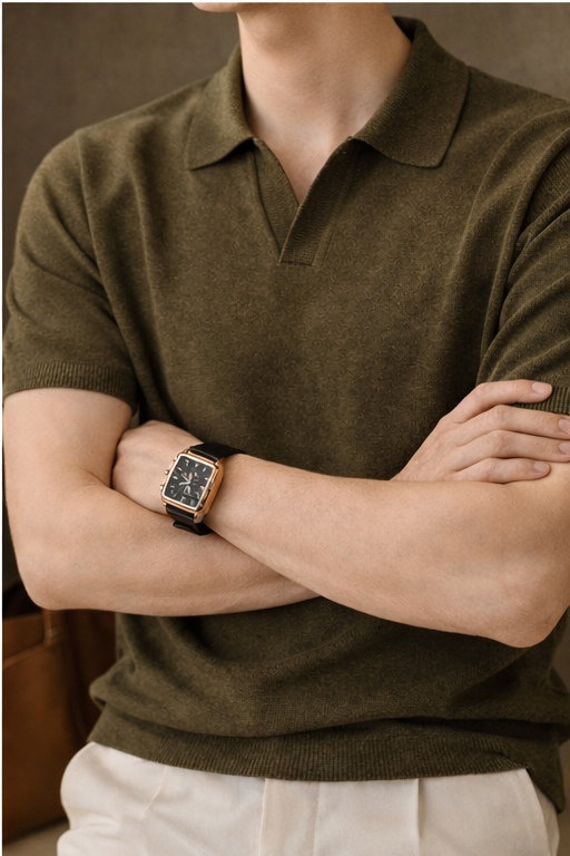 The Heirloom Leisure Polo in Olive Green