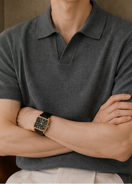 The Heirloom Leisure Polo in Ash Grey