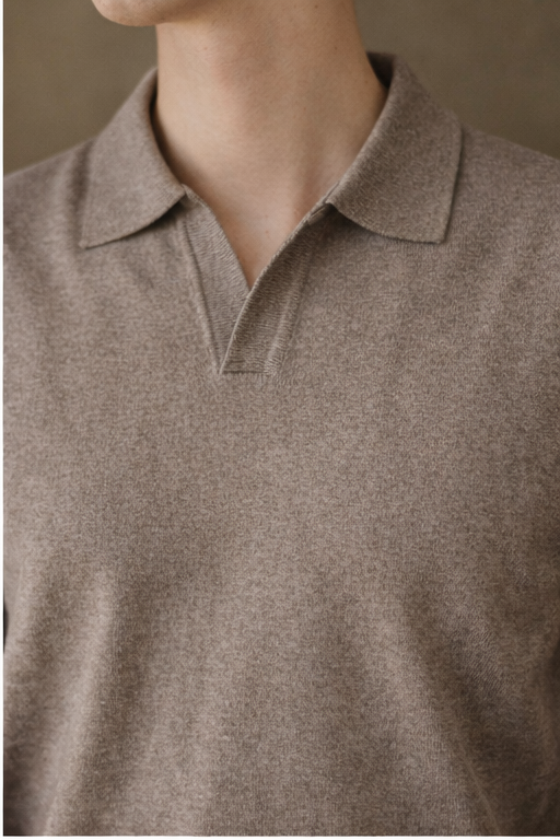 The Heirloom Leisure Polo in Taupe Brown