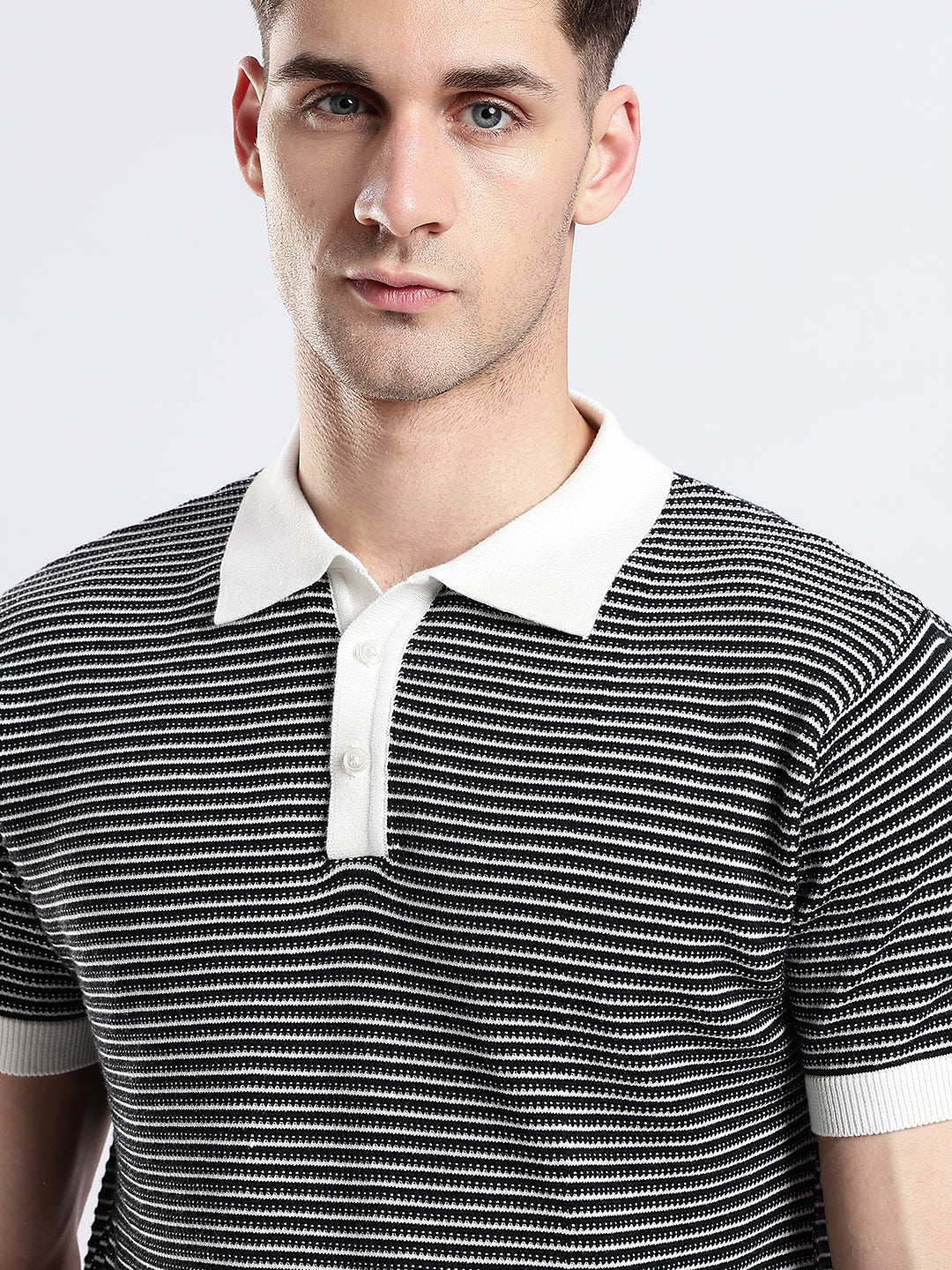 Portofino Striped Jacquard Polo