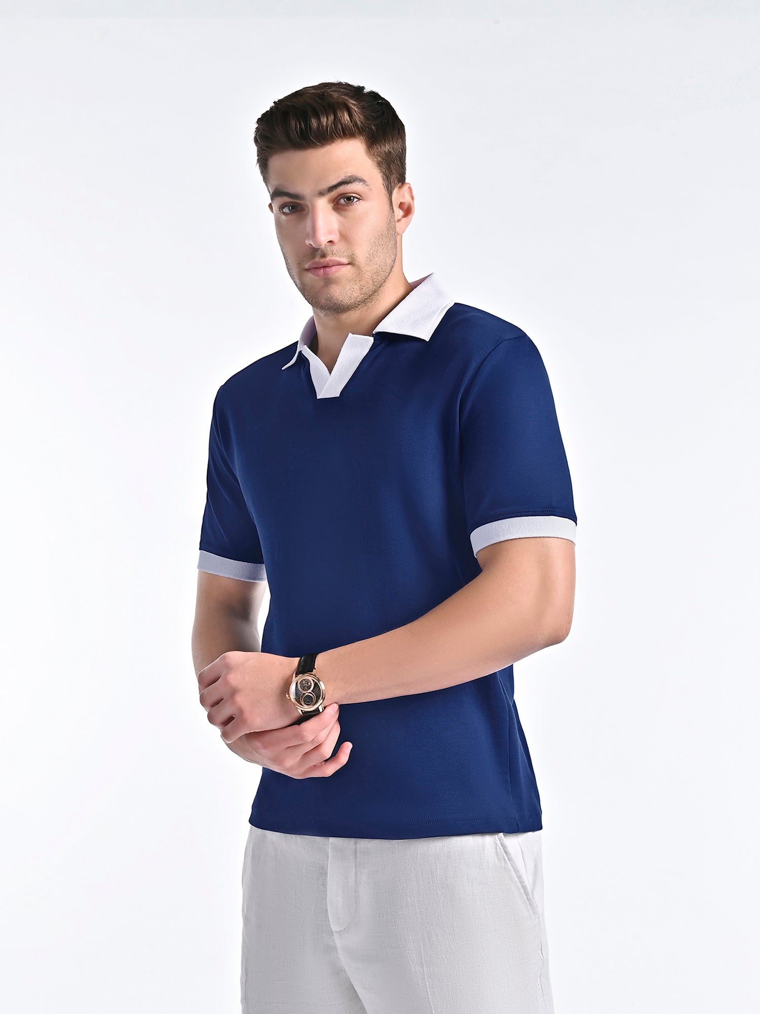 Nautical Crest Polo with contrast trims