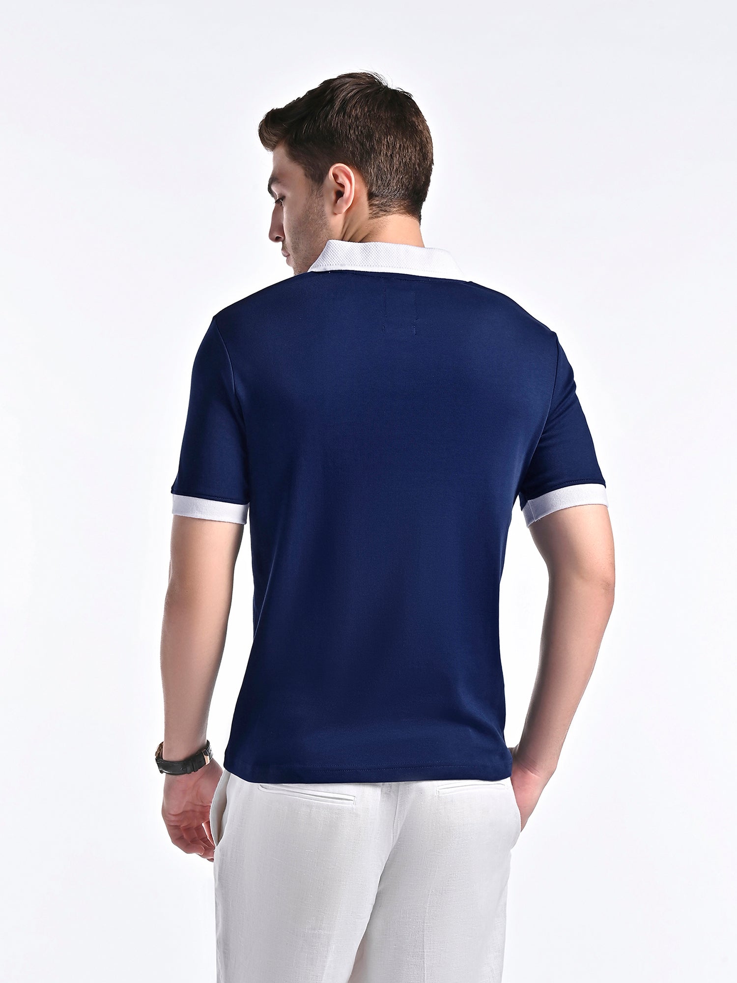 Nautical Crest Polo with contrast trims