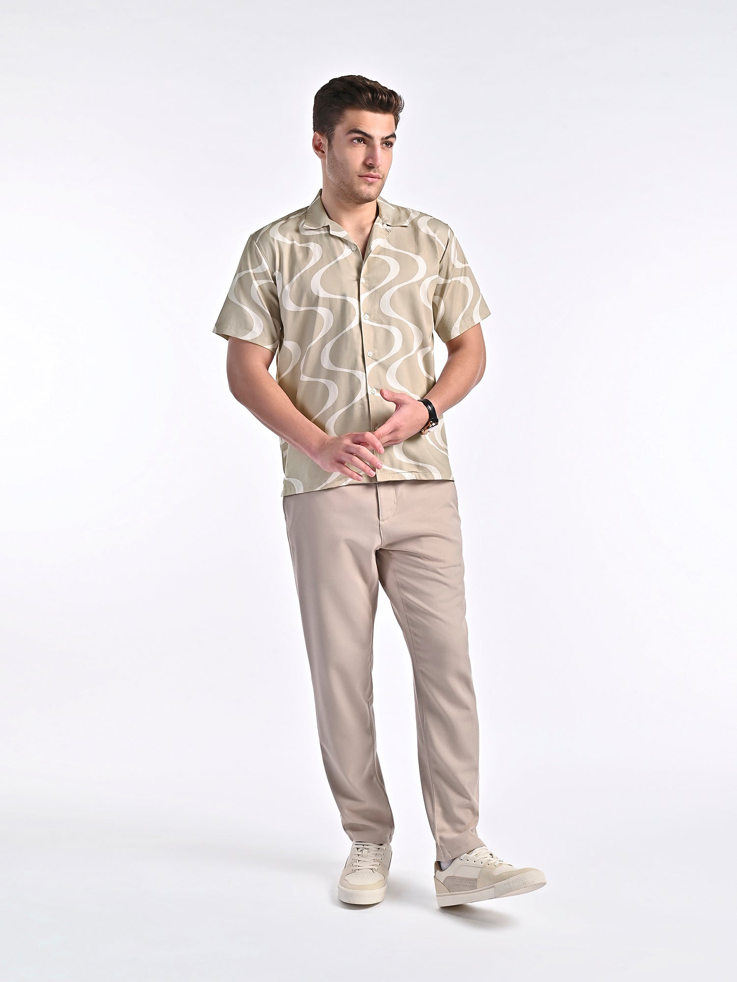 Sand Dunes Organic Cotton Camp Collar Shirt