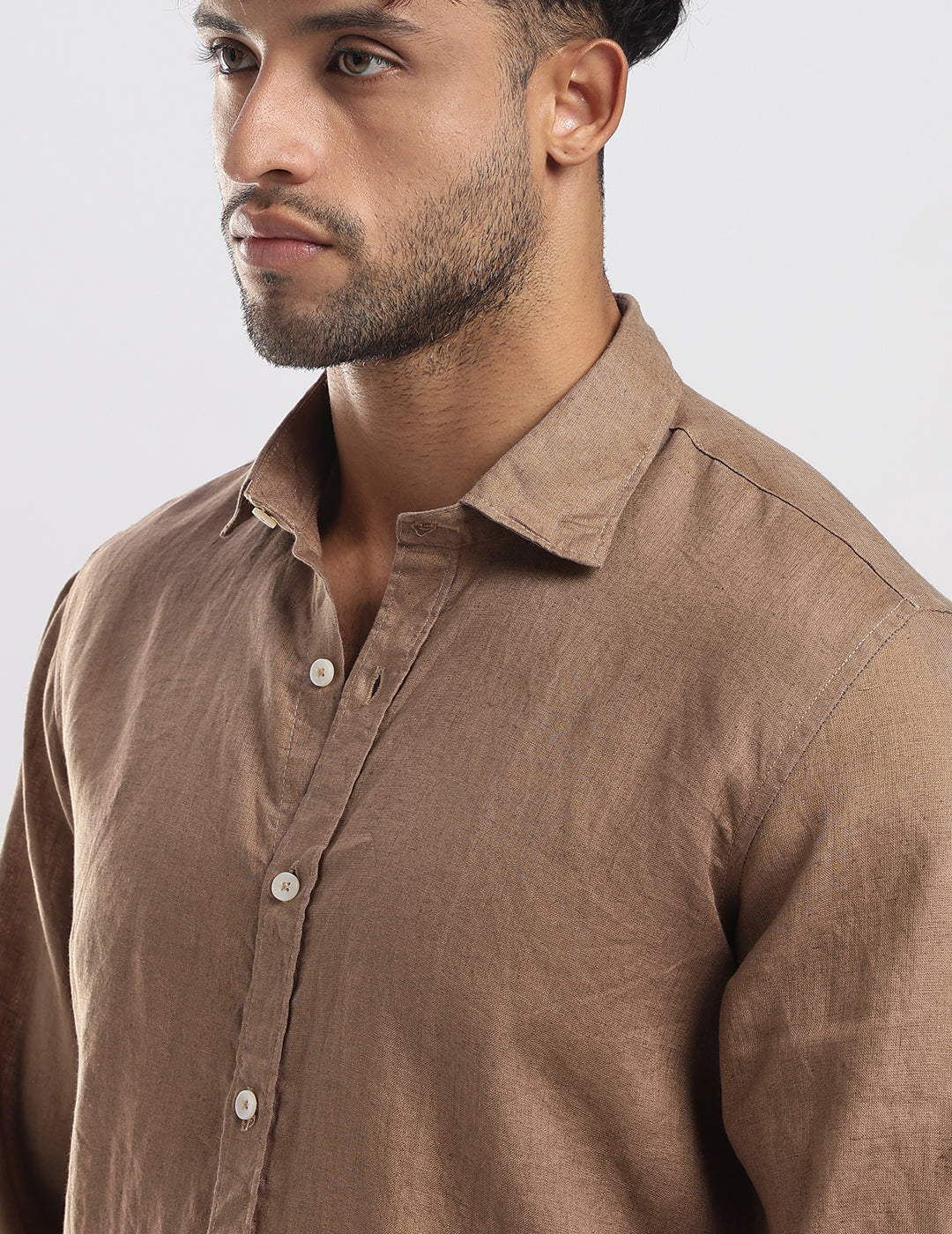 100% Linen Soft Touch Coco Mousse shirt