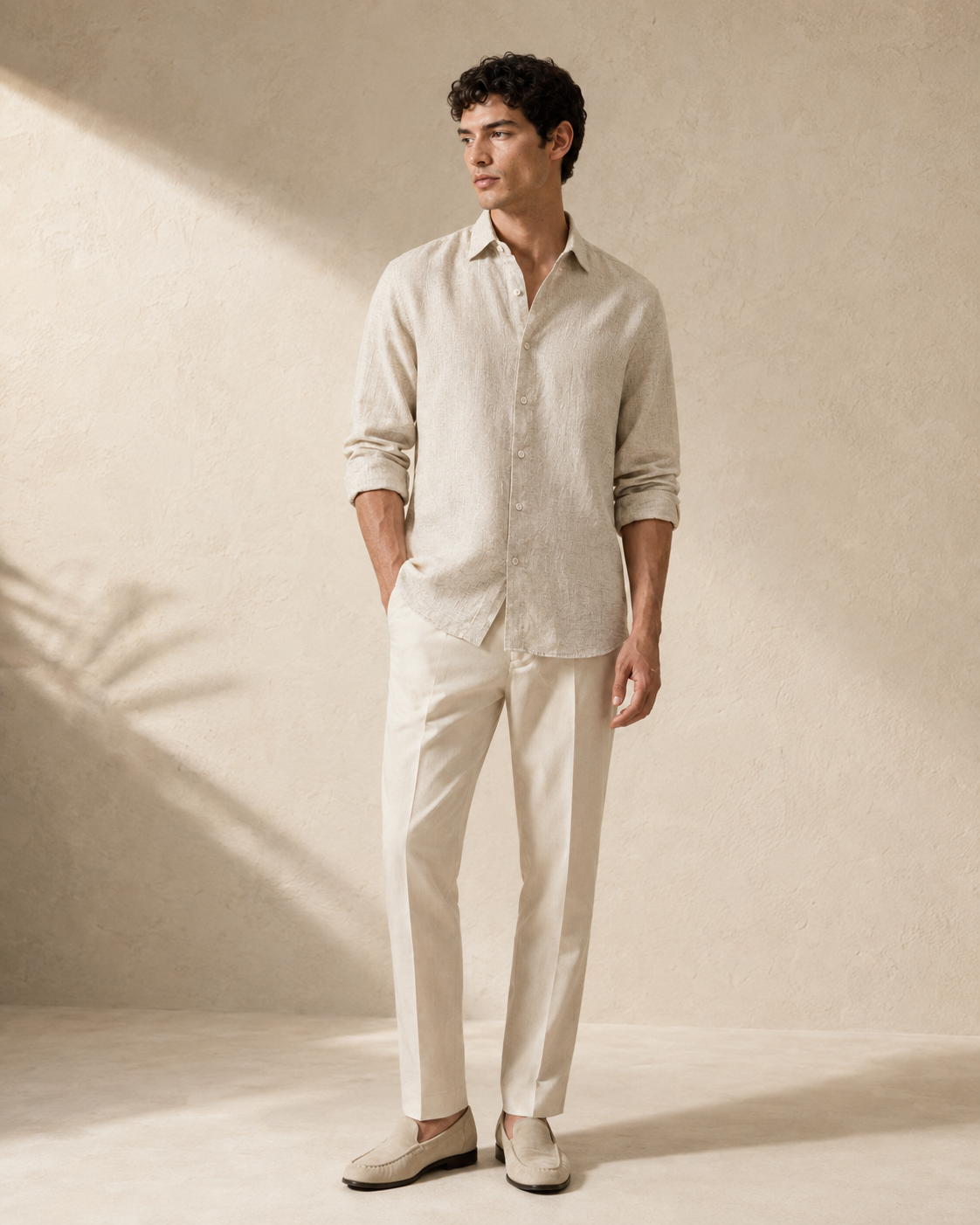 100% Linen Soft Touch Natural Flax Shirt