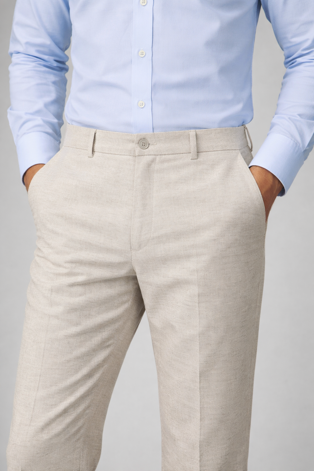 Vellure Signature Linen Pants in Biscotti Beige