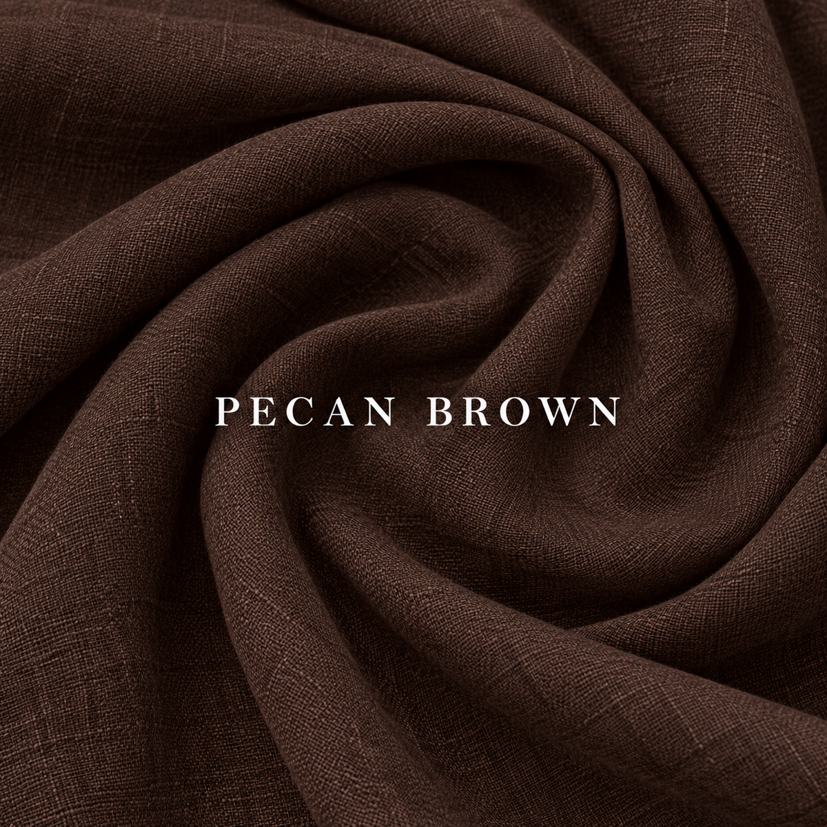 VELLURE Soft Touch Linen | Pure 60s Lea | Pecan brown
