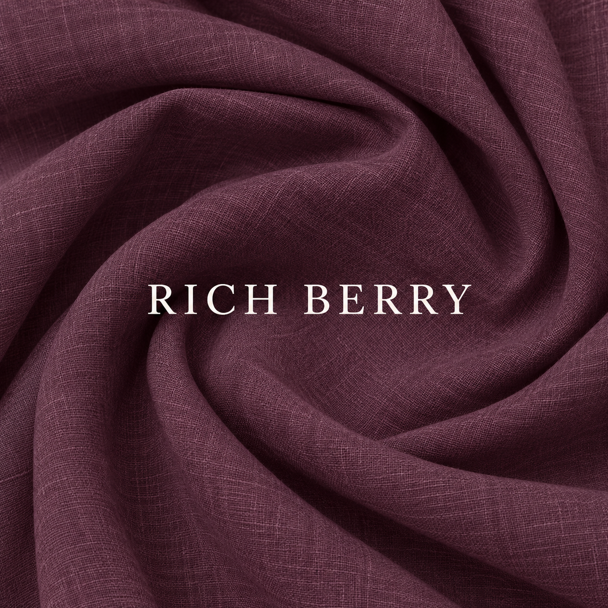 VELLURE Dense Weave Soft Touch Linen | Pure 40s Lea | Rich Berry