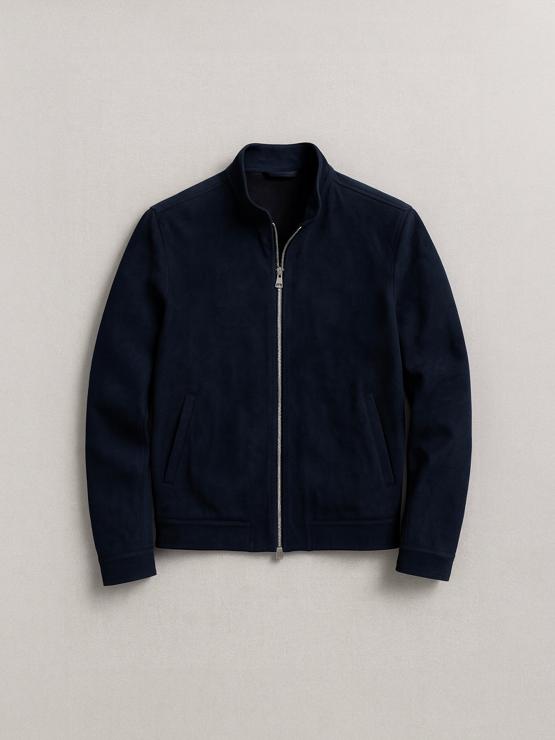 Monaco Night Suede Bomber Jacket