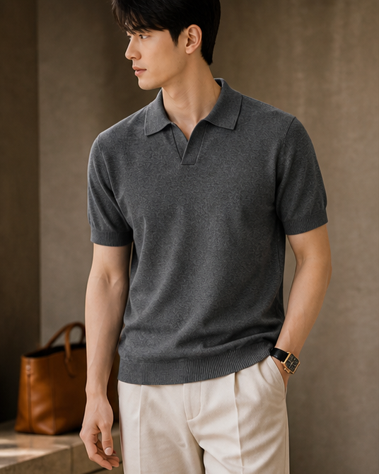 The Heirloom Leisure Polo in Ash Grey