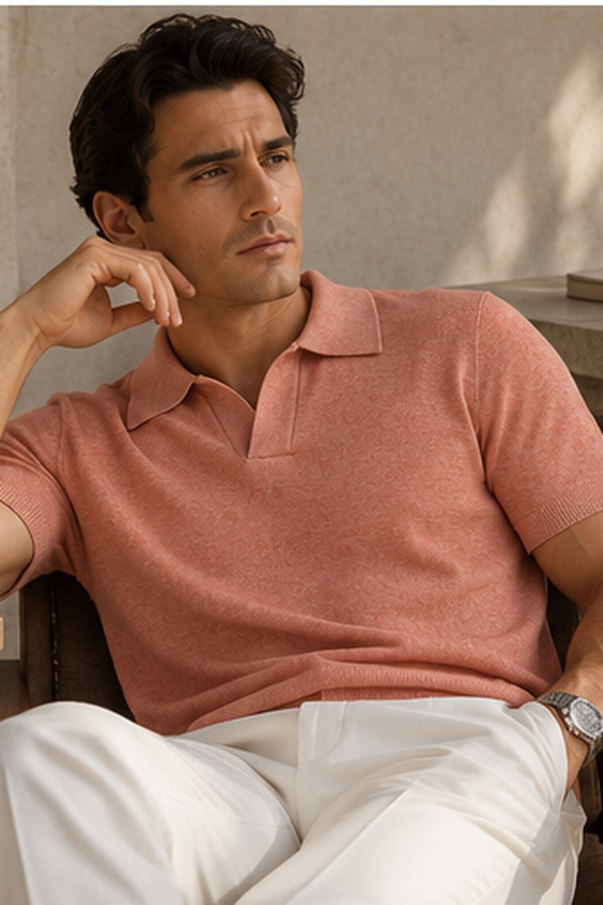 1 of 1 Heirloom Leisure Polo in Dusty Coral (L size)